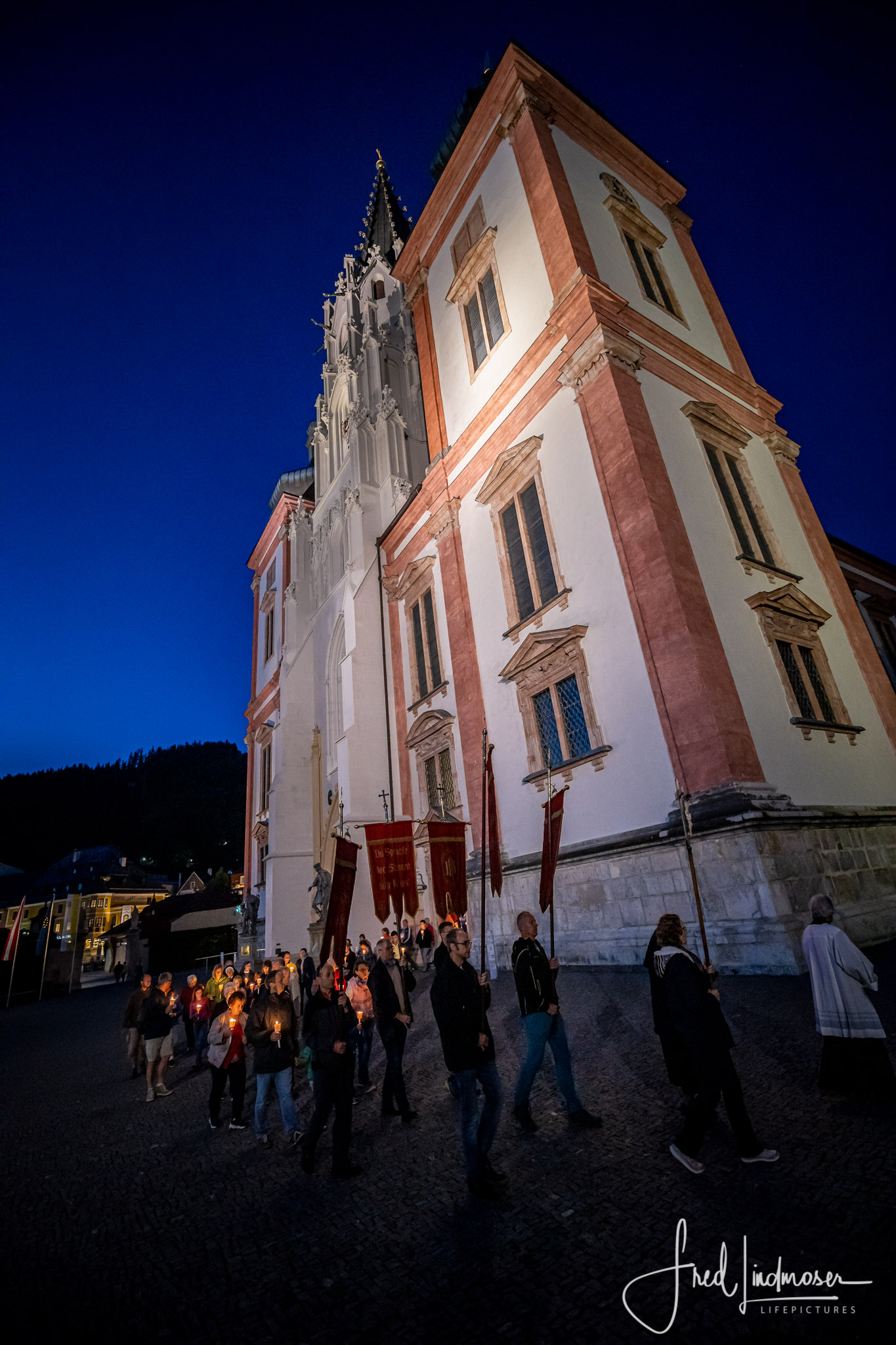 Große Lichterprozession in Mariazell Mariä Himmelfahrt 2019