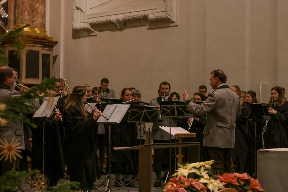 Weihnachtsblasen der Stadtkapelle Mariazell 2018 in der Basilika 