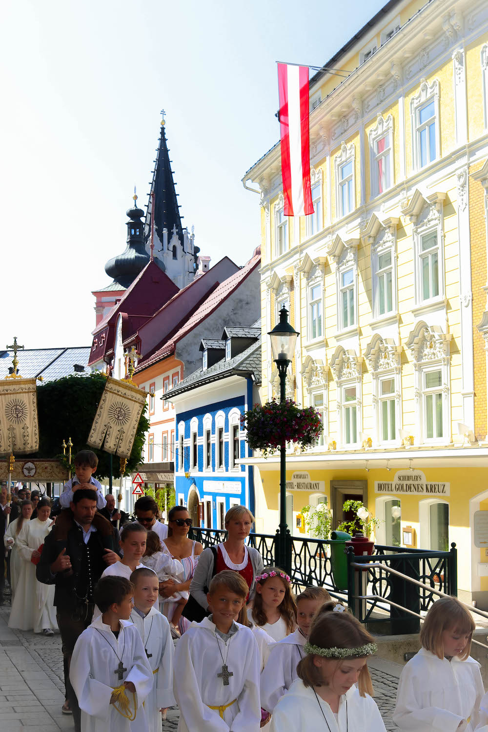 Festmesse und Prozession zu Fronleichnam 2019 Mariazell