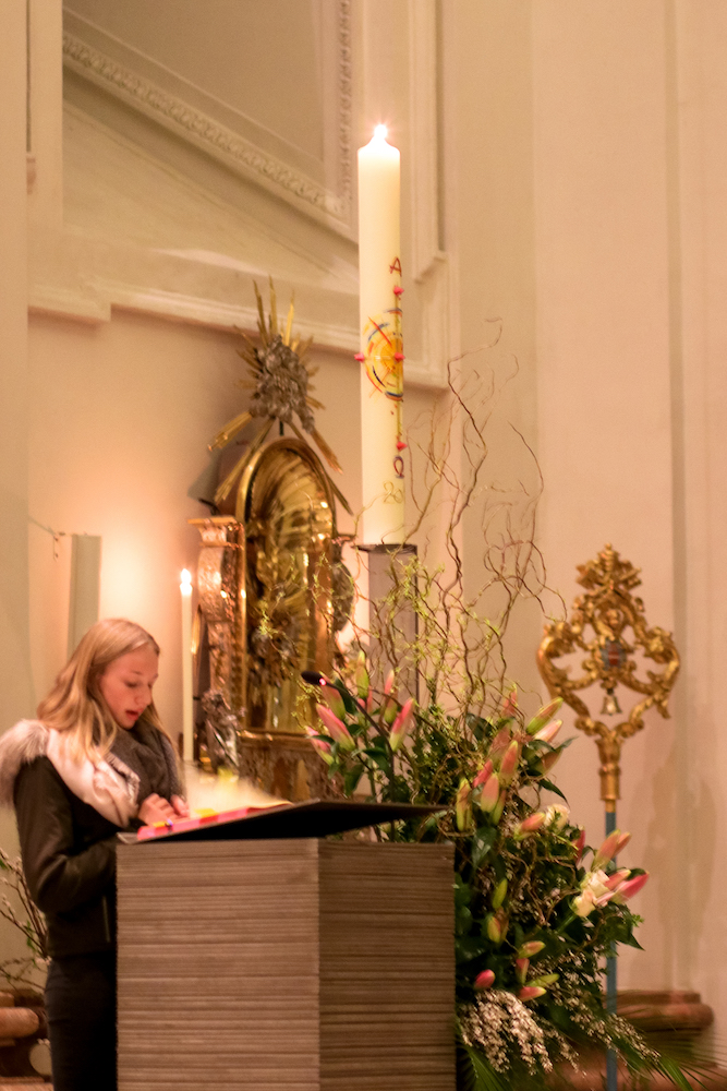 Die Feier der Osternacht 2019 Basilika Mariazell