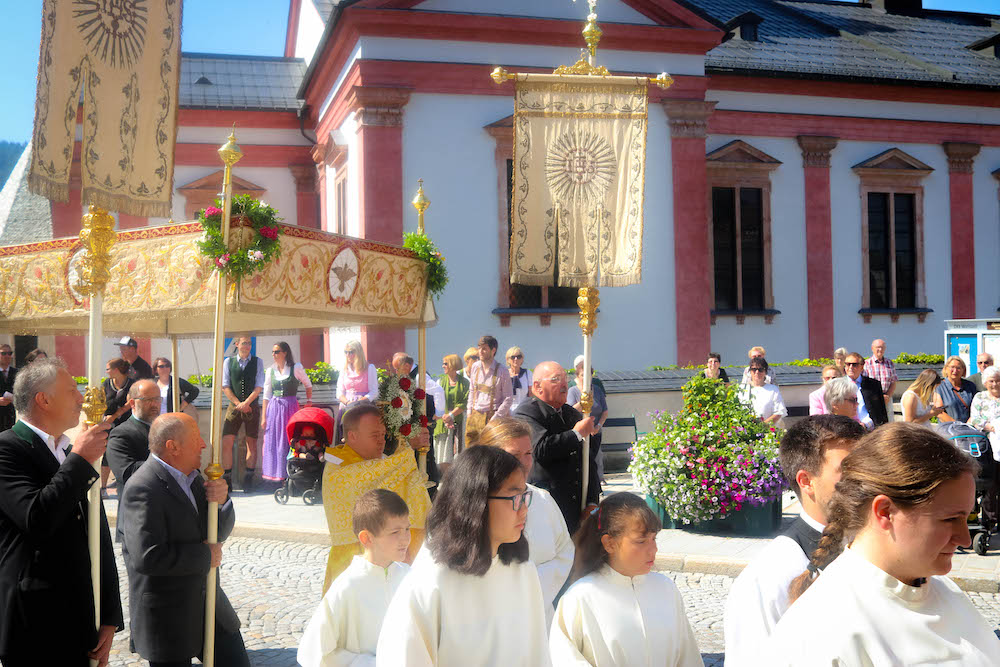 Festmesse und Prozession zu Fronleichnam 2019 Mariazell