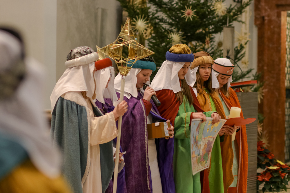 Sternsingermesse am Dreikönigstag in der Basilika 2019