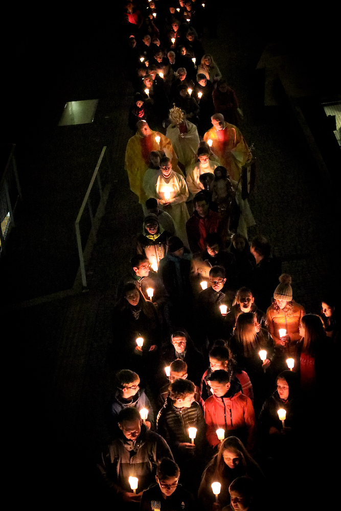 Die Feier der Osternacht 2019 Basilika Mariazell