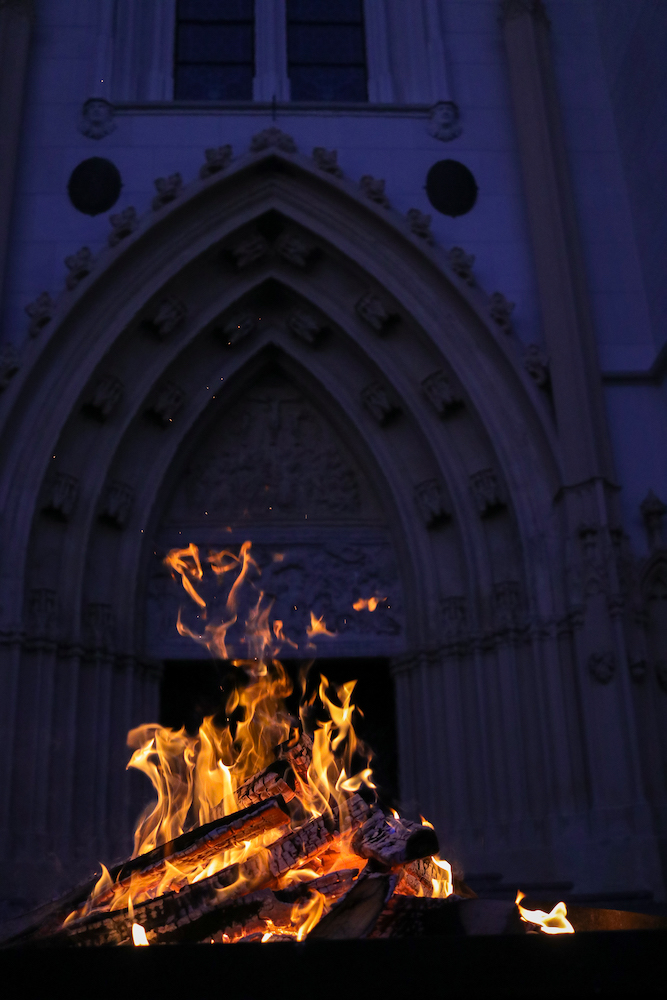 Die Feier der Osternacht 2019 Basilika Mariazell