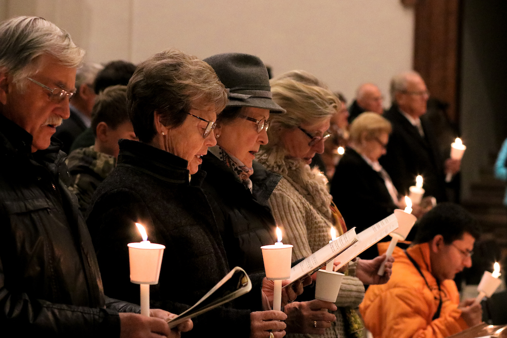 Die Feier der Osternacht 2019 Basilika Mariazell