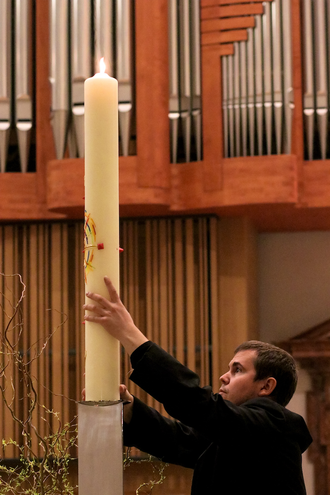 Die Feier der Osternacht 2019 Basilika Mariazell