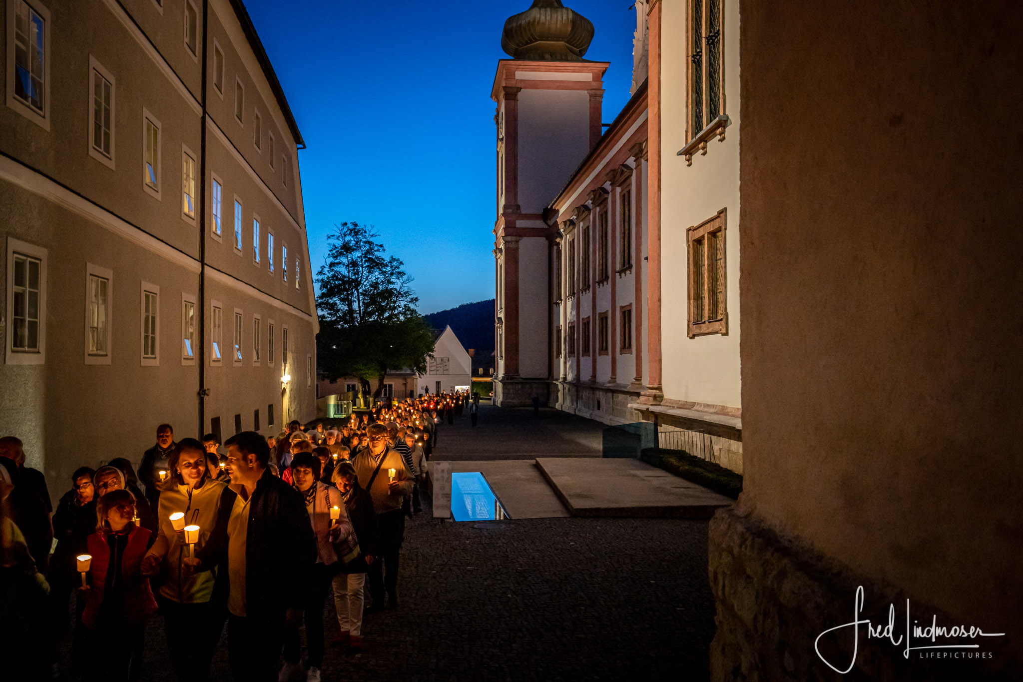 Große Lichterprozession in Mariazell Mariä Himmelfahrt 2019