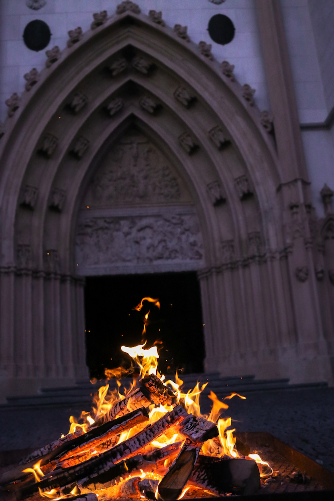 Die Feier der Osternacht 2019 Basilika Mariazell