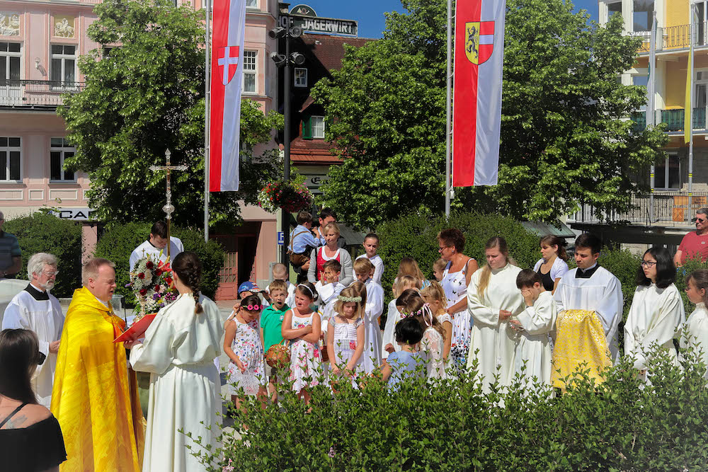 Festmesse und Prozession zu Fronleichnam 2019 Mariazell