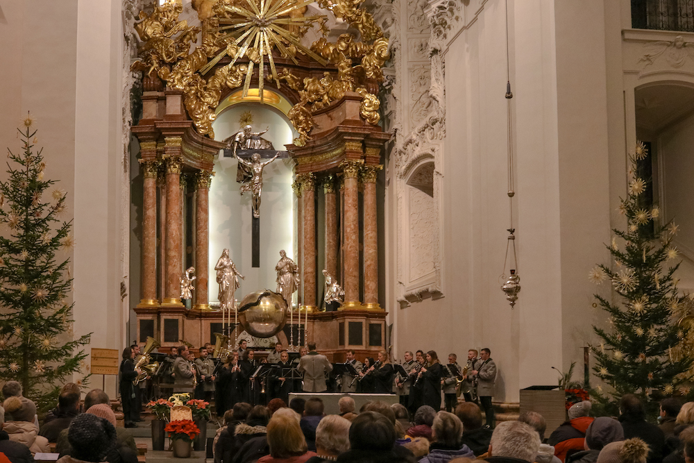 Weihnachtsblasen der Stadtkapelle Mariazell 2018 in der Basilika 