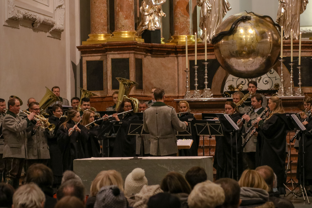 Weihnachtsblasen der Stadtkapelle Mariazell 2018 in der Basilika 